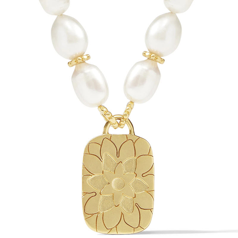 Julie Vos Marbella Statement Necklace, Iridescent Charcoal Blue