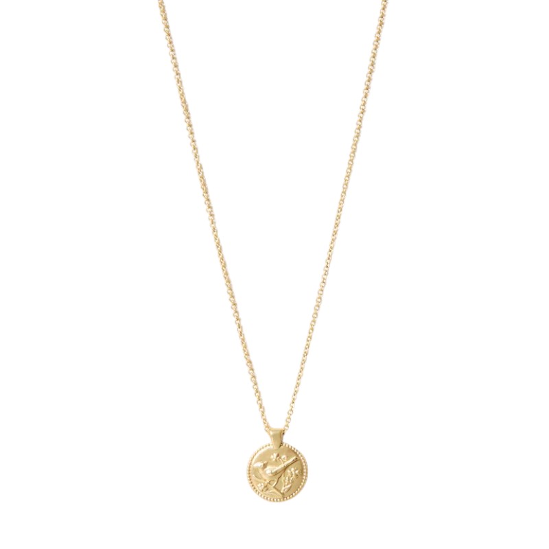 Spartina 449 Sea La Vie Always Cardinal Necklace in Yellow Gold Tone