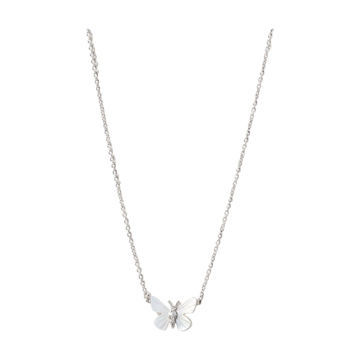 Spartina 449 Sea La Vie Transformation Mother of Pearl Monarch Necklace, Silver