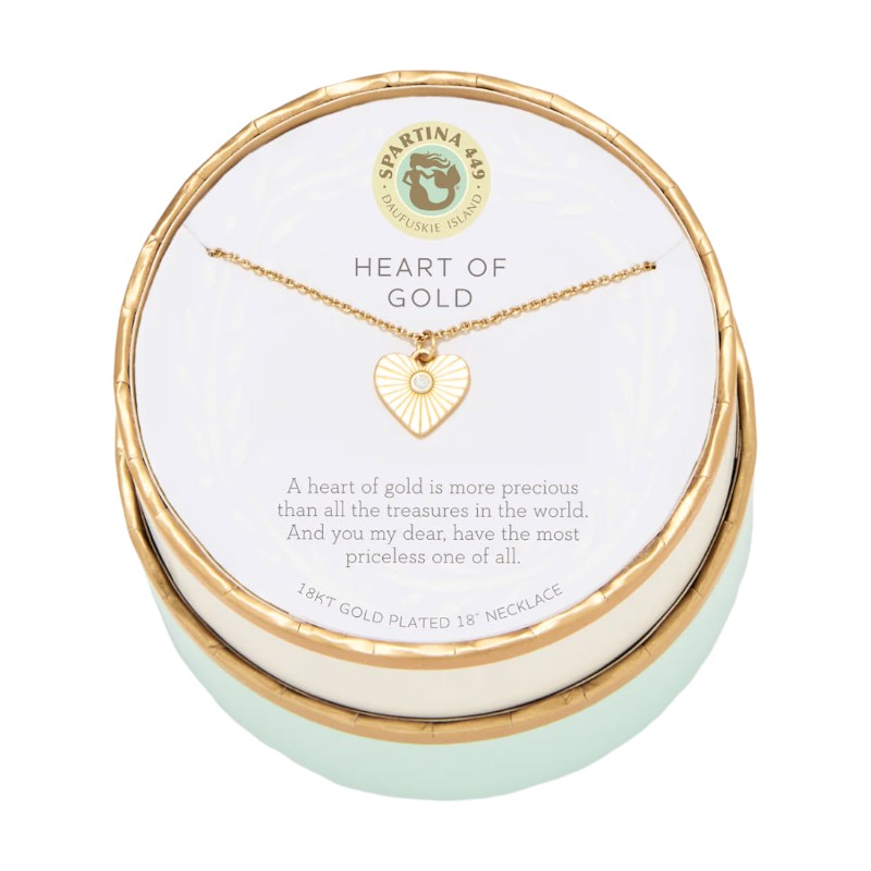 Spartina 449 Sea La Vie Necklace, Heart of Gold