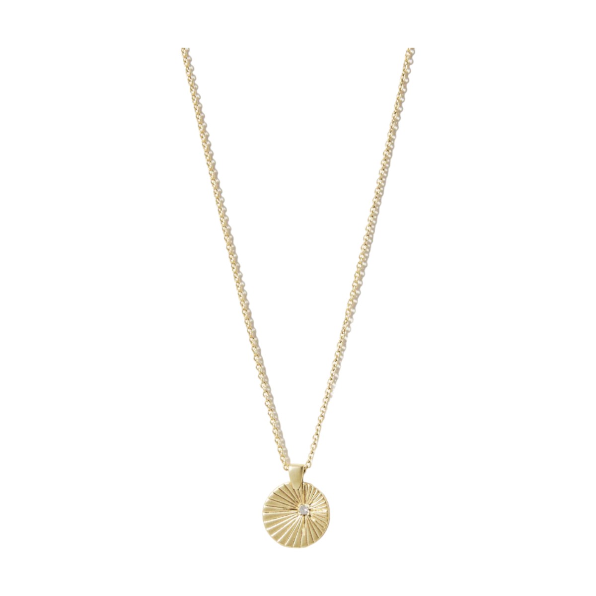 Spartina 449 Sea La Vie Shoot For The Stars Medallion Necklace, Yellow Gold Plate