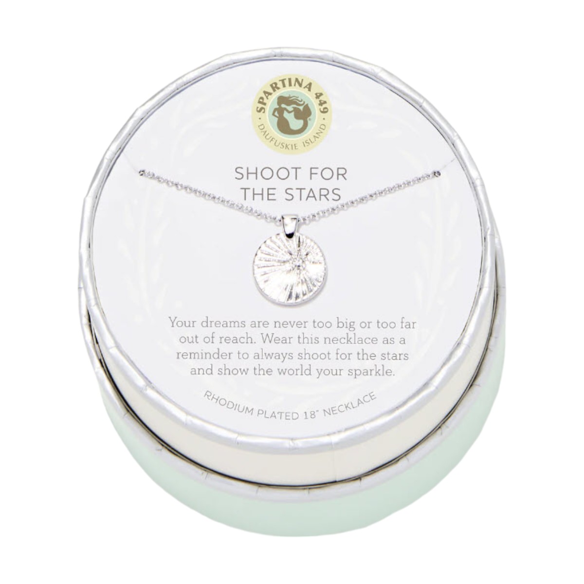 Spartina 449 Sea La Vie Shoot For The Stars Medallion Necklace, Silver