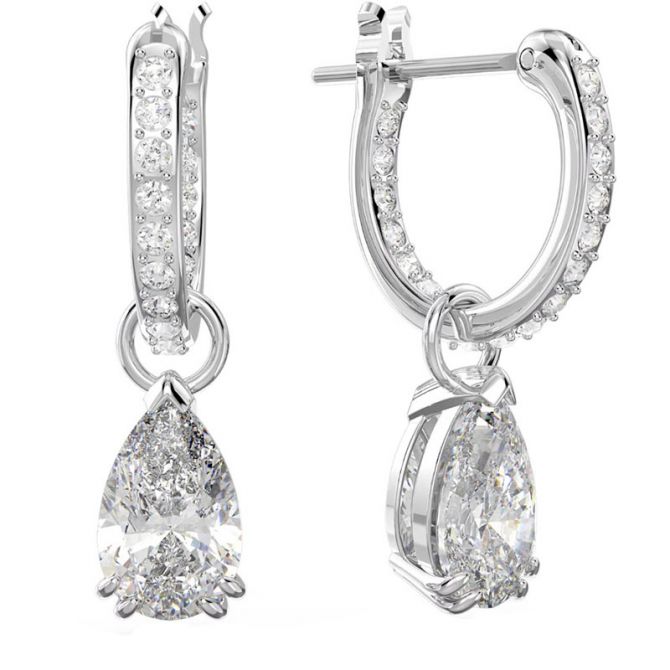 Swarovski Millenia Pear Cut Hoop Earrings