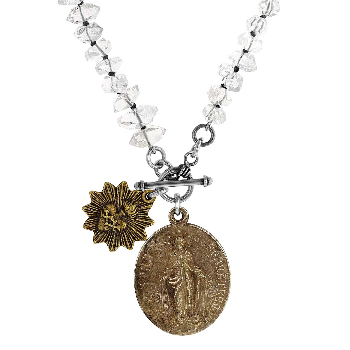 Miracle Icons By Mary Jo Pane Rock Crystal Quartz Necklace, 16