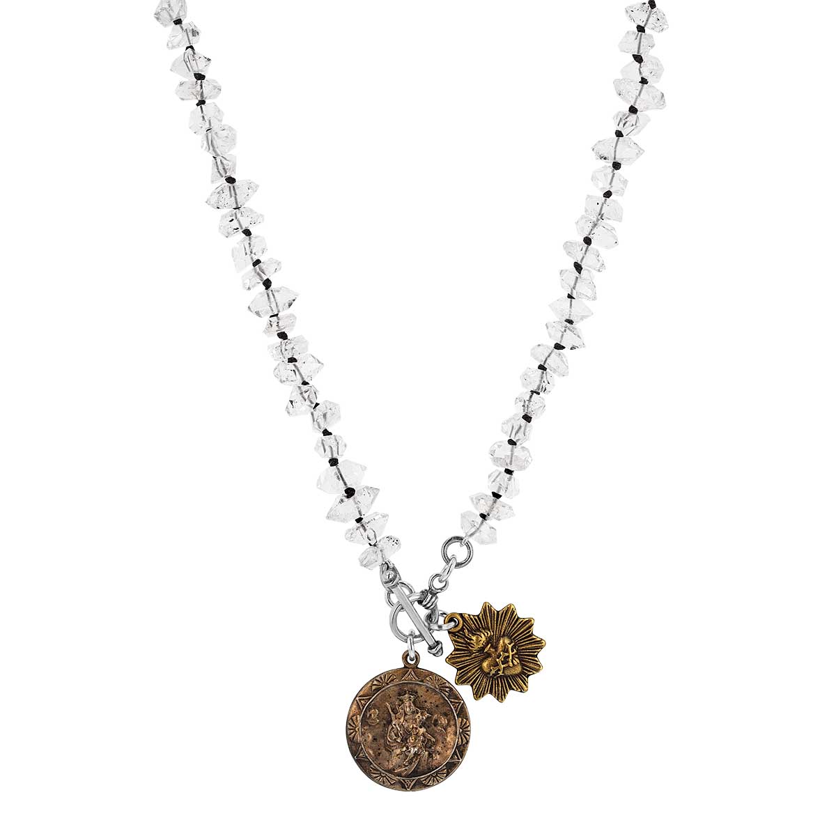 Miracle Icons By Mary Jo Pane Rock Crystal Quartz Necklace, 18