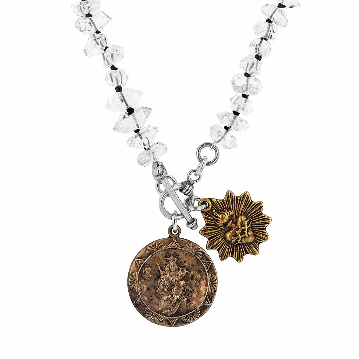Miracle Icons By Mary Jo Pane Rock Crystal Quartz Necklace, 18