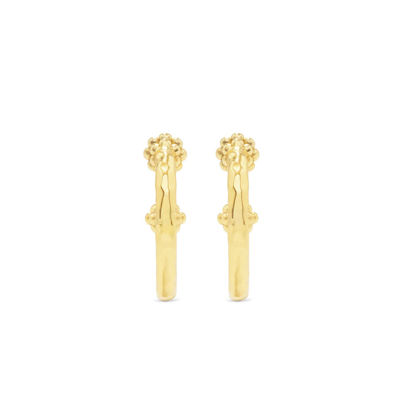 Capucine De Wulf Berry Small Hoop Earrings, Gold Tone