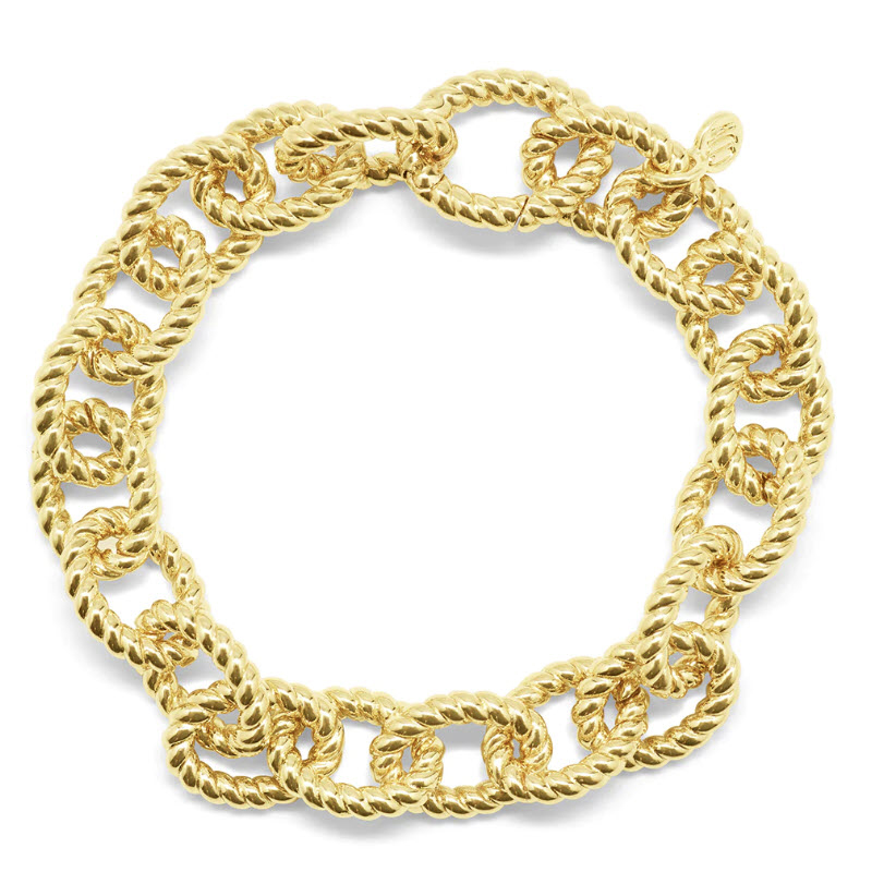 Capucine De Wulf Victoria Small Chain Bracelet, Gold Tone