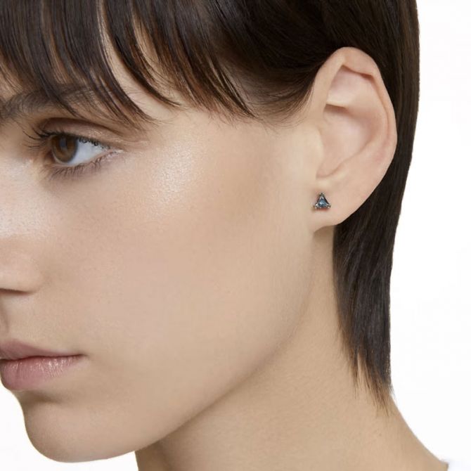 Swarovski triangle earrings discount