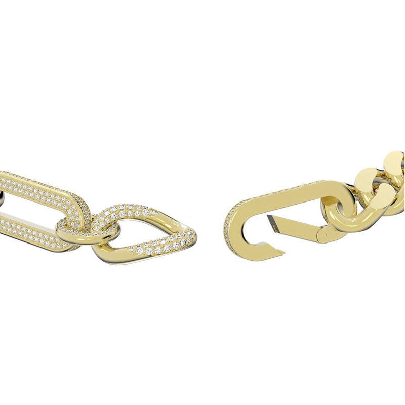 Swarovski Dextera PavÃÆÃâÃâÃÂ© Mixed Links Necklace, White and Yellow Gol