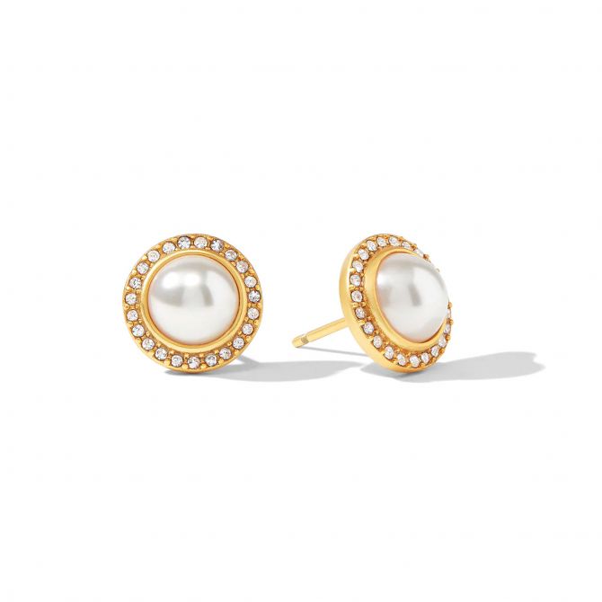 Julie Vos Odette Pearl Stud Earrings