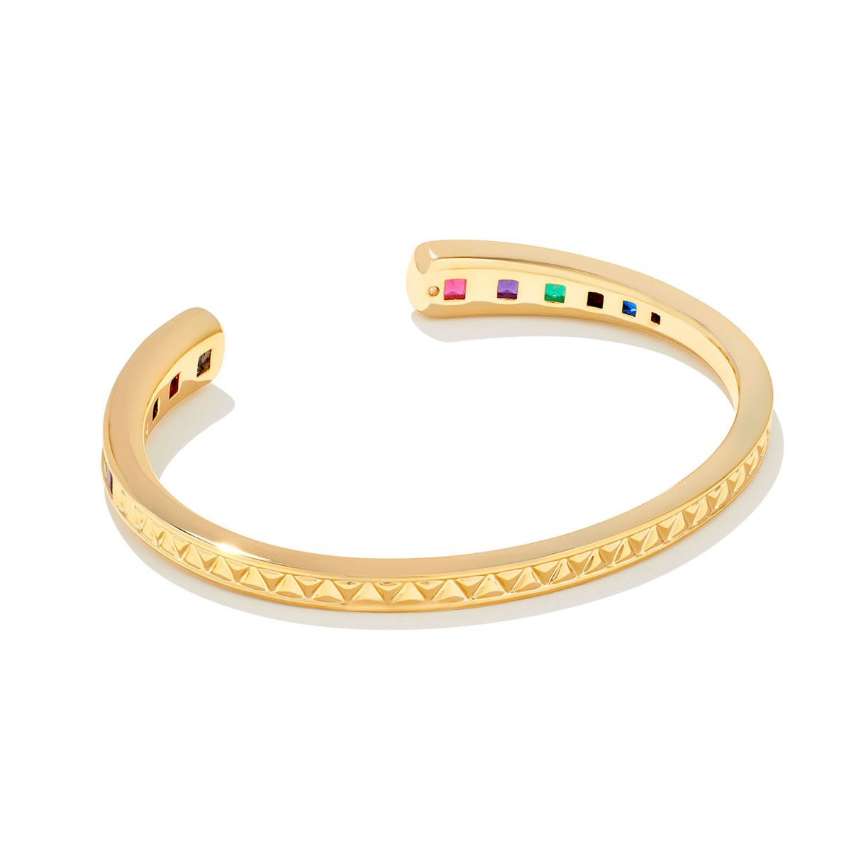 Kendra Scott Parker Yellow Gold Plated Cuff Bracelet in Multi Mix