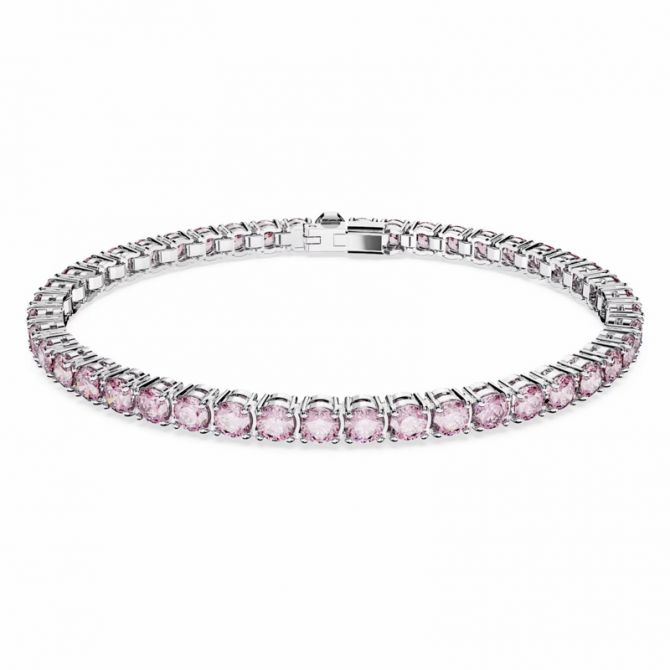 Swarovski Matrix Bracelet, Purple and Rhodium Plated