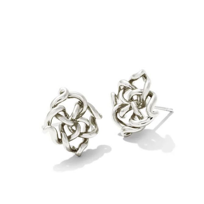 Kendra Scott Kelly Stud Earrings in Silver Tone