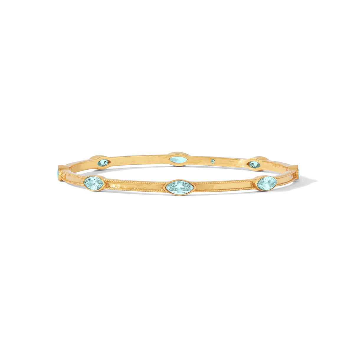 Julie Vos Monaco Medium Bangle, Bahamian Blue