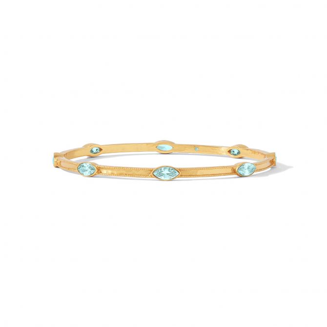 Julie Vos Monaco Medium Bangle, Bahamian Blue