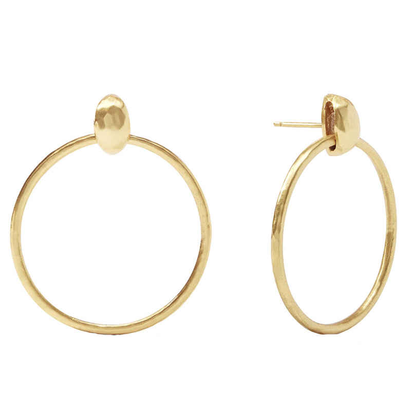 Julie Vos Palermo Delicate Doorknocker Earring