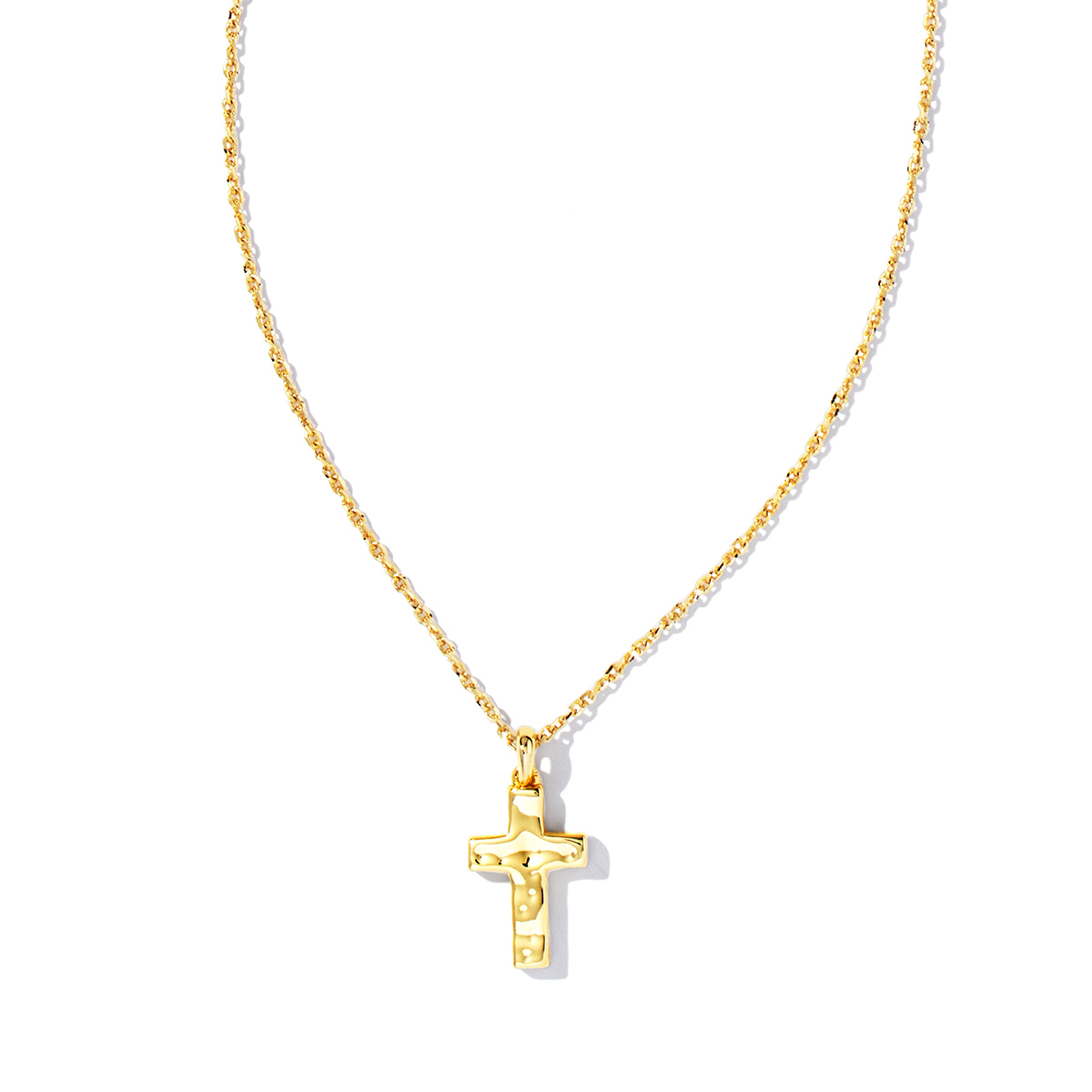 Kendra Scott Cross Pendant Necklace in Yellow Gold Plated