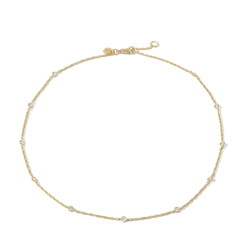 Julie Vos Celeste Delicate Station Necklace