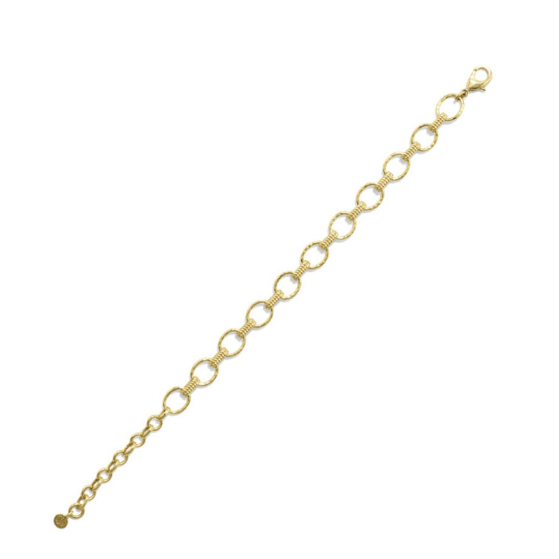 Capucine De Wulf Cleopatra Yellow Gold Plate Link Bracelet, Small