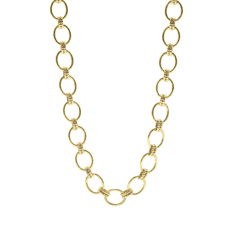 Capucine De Wulf Cleopatra Grande Link Necklace, Gold Tone