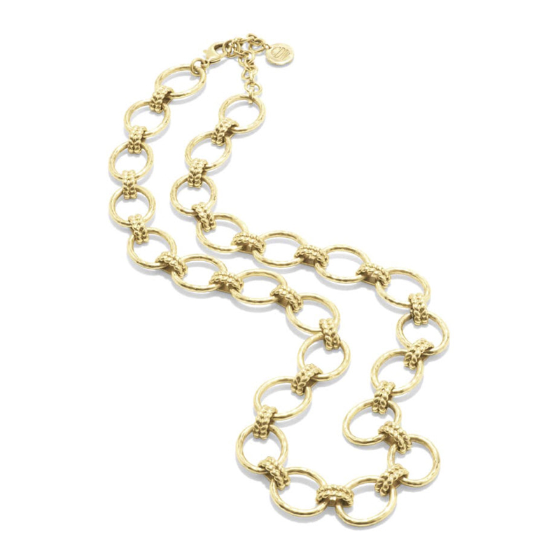 Capucine De Wulf Cleopatra Grande Link Necklace, Gold Tone