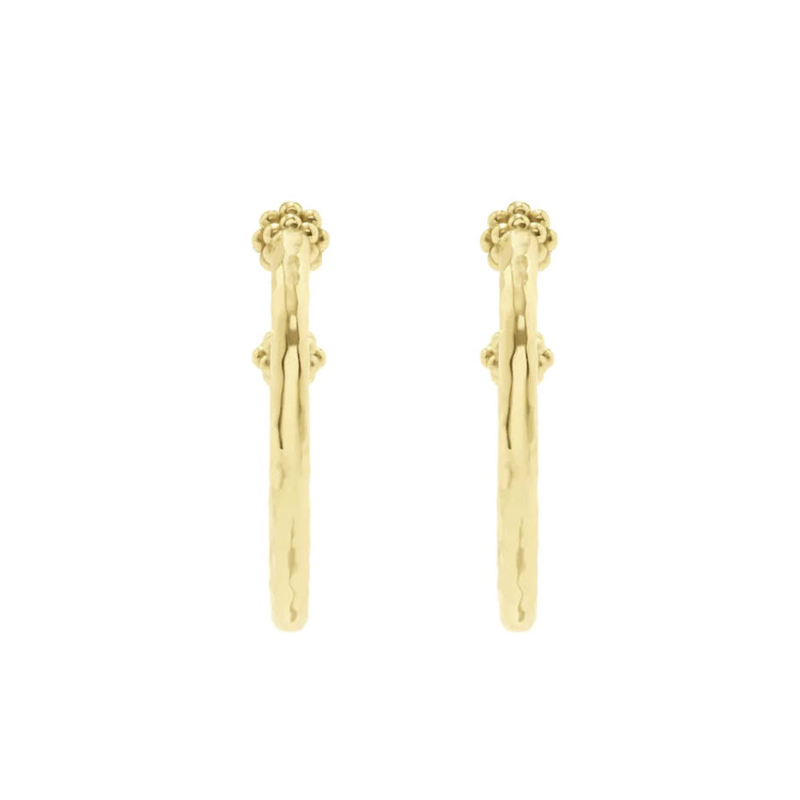 Capucine De Wulf Berry Medium Hoop Earrings, Gold Tone
