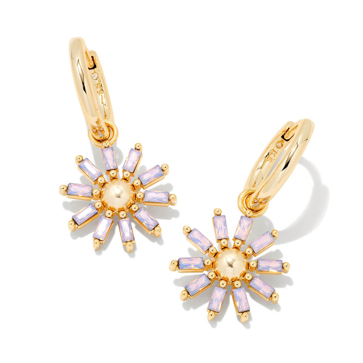 Kendra Scott Madison Daisy Convertible Yellow Gold Plated Huggie