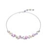 Swarovski Gema Mixed Cuts Multicolored Necklace, Rhodium Plated