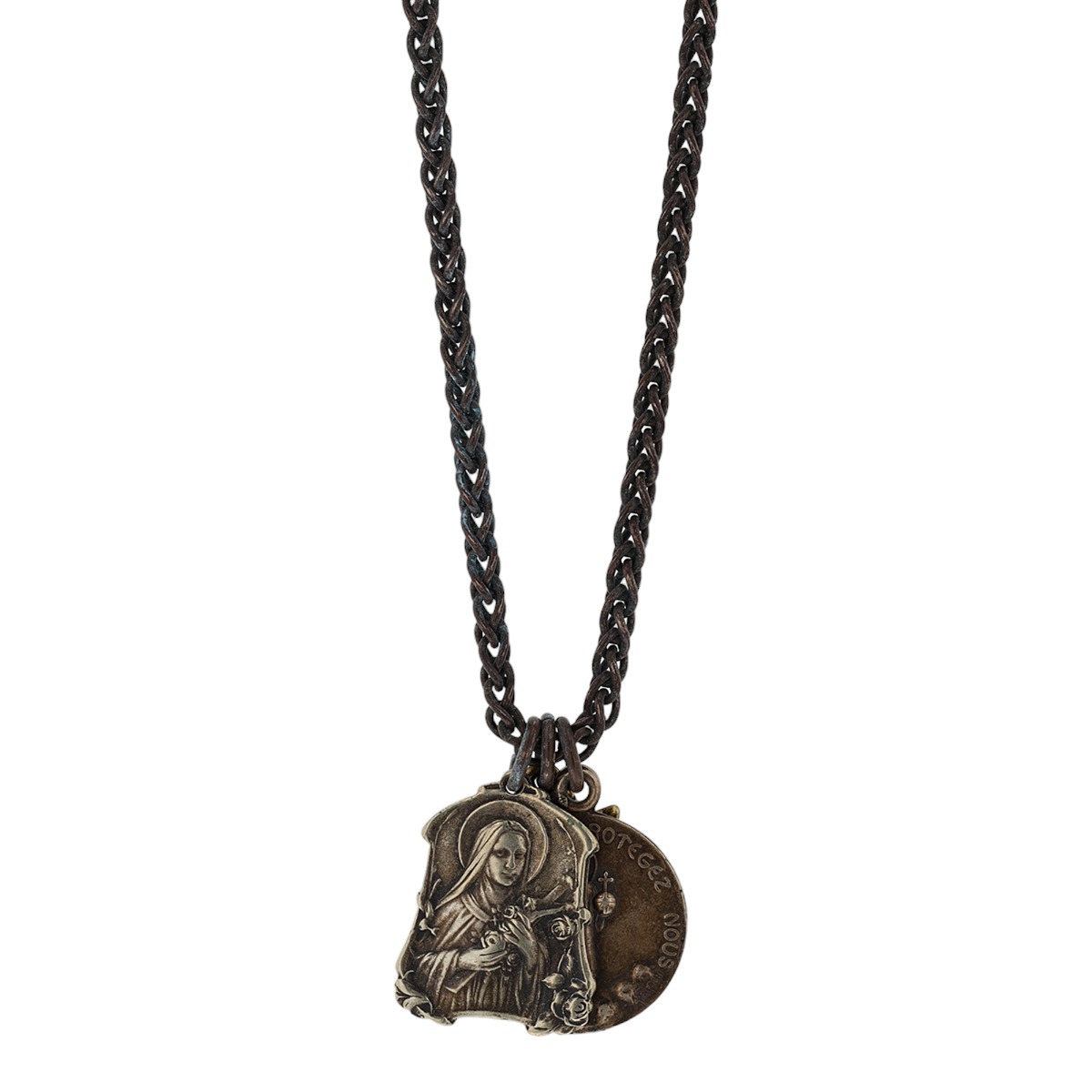 Miracle Icons by Mary Jo Pane Oxidized Wheat Chain Necklace