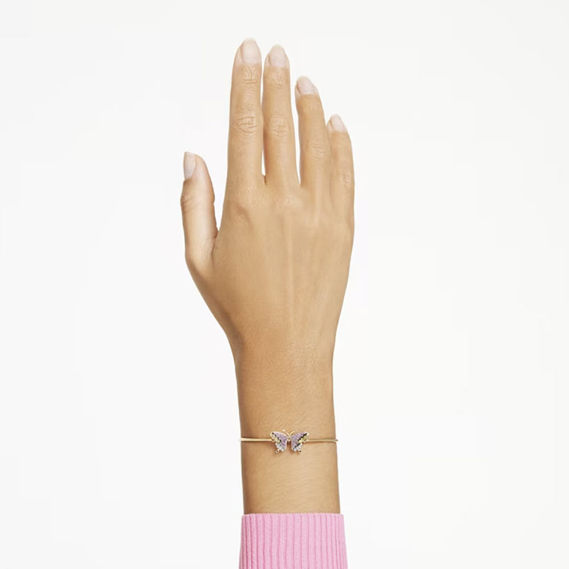 Swarovski Idyllia Butterfly Bracelet, Multicolored and Gold Tone Plated