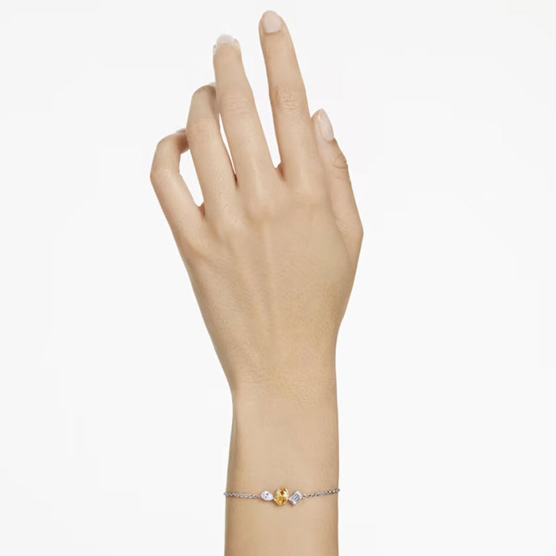 Swarovski Mesmera Mixed Cuts Bracelet, Yellow and Mixed Metal Finish
