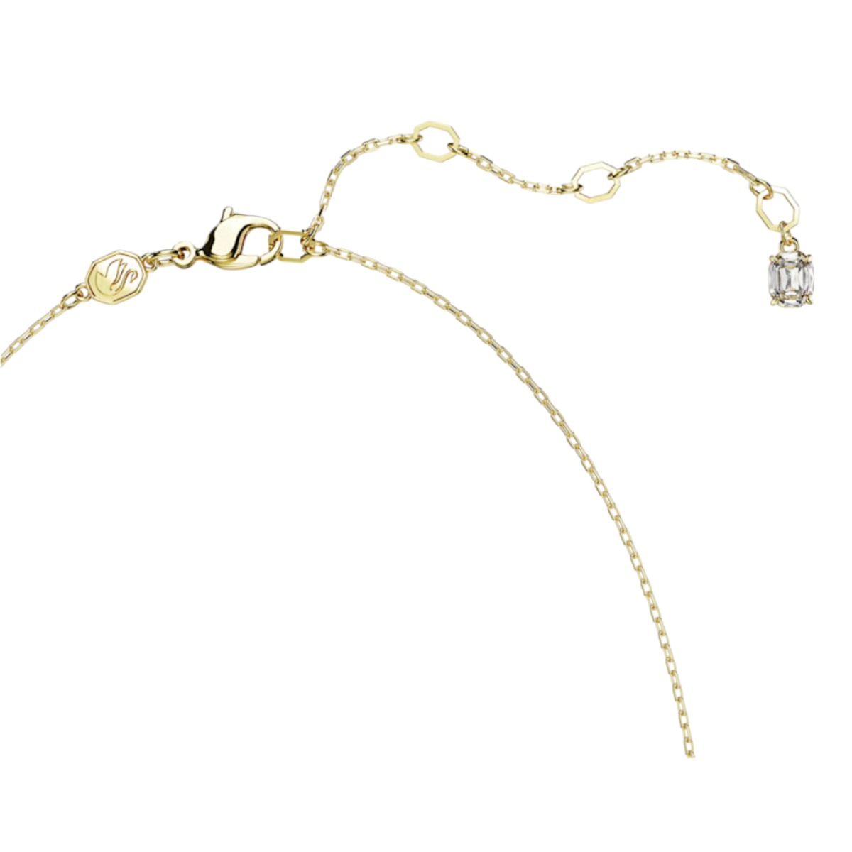 Swarovski Stilla Mixed Cuts Necklace, Multicolored and Gold Tone Plated