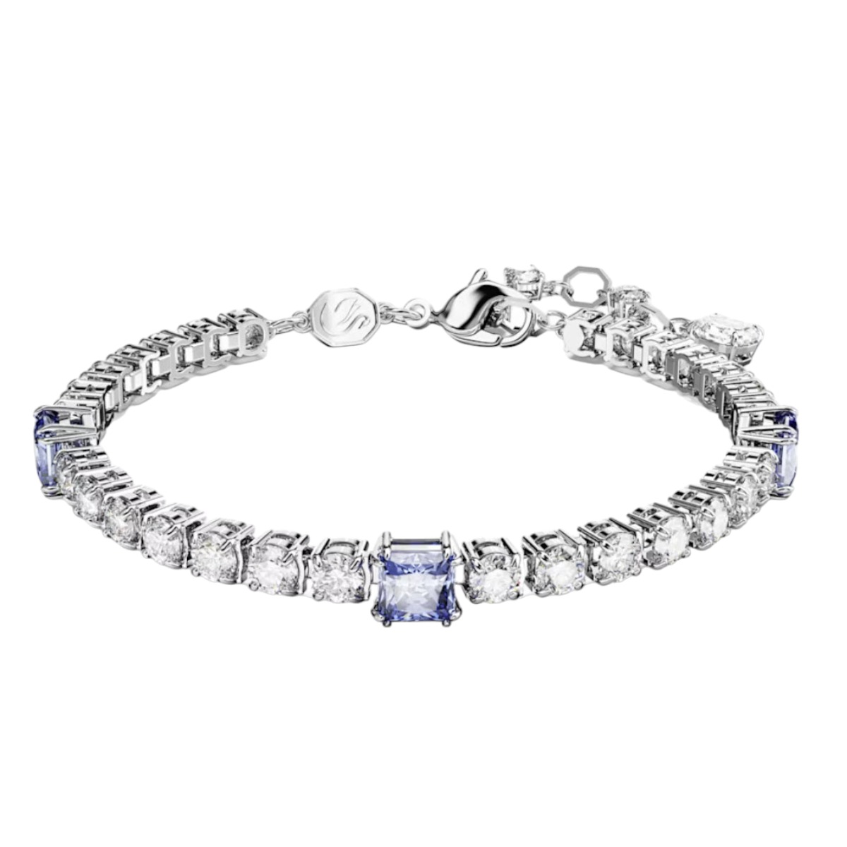 Swarovski Matrix Mixed Cuts Tennis Bracelet, Blue and