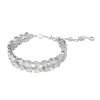 Swarovski Mesmera Two Row Mixed Cuts Bracelet, White and Rhodium plated
