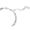 Swarovski Mesmera Two Row Mixed Cuts Bracelet, White and Rhodium plated
