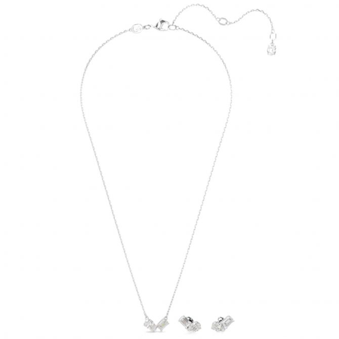 Swarovski Mesmera Mixed Cuts Earrings and Necklace Set