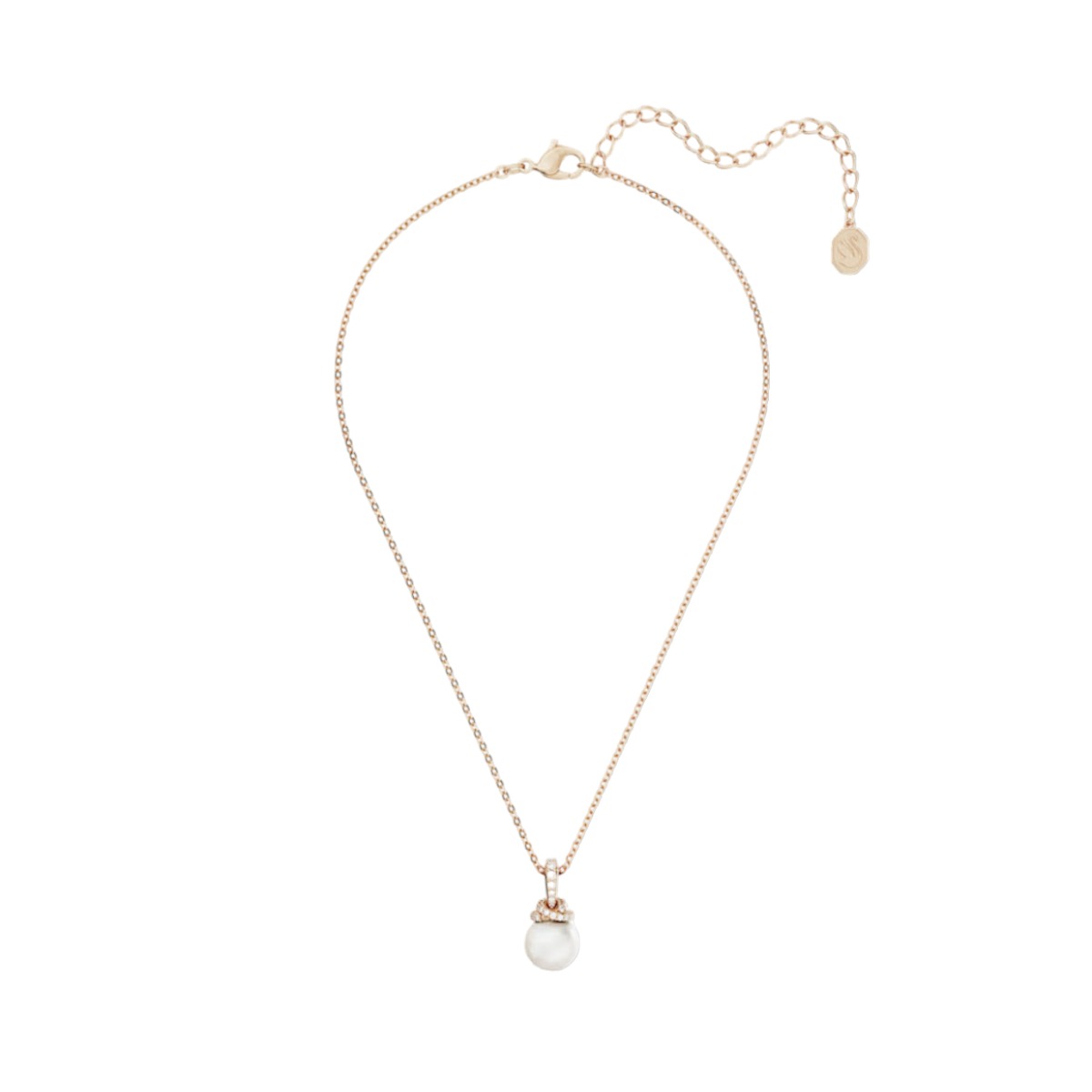 Swarovski Originally Pendant, White and Rose Gold Tone Plated