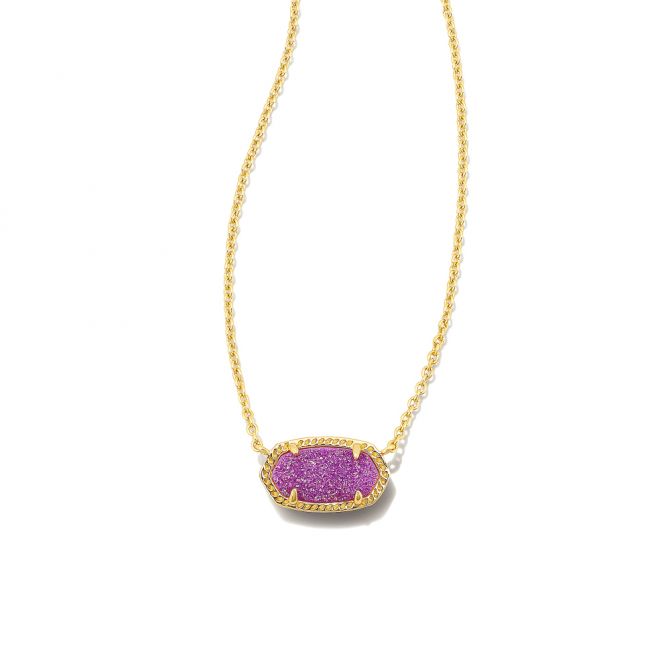 NWT Kendra Scott Azalea Adjustable Necklace Purple Pendant Silver Tone $98  NEW | eBay