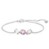 Swarovski Mesmera Mixed Cuts Bracelet, Pink and Rhodium Plated