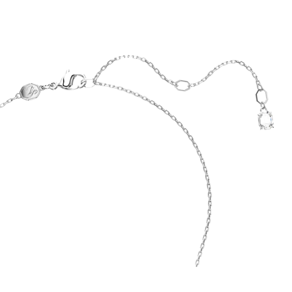 Swarovski Mesmera Mixed Cuts Pendant Necklace, Pink and Rhodium Plated