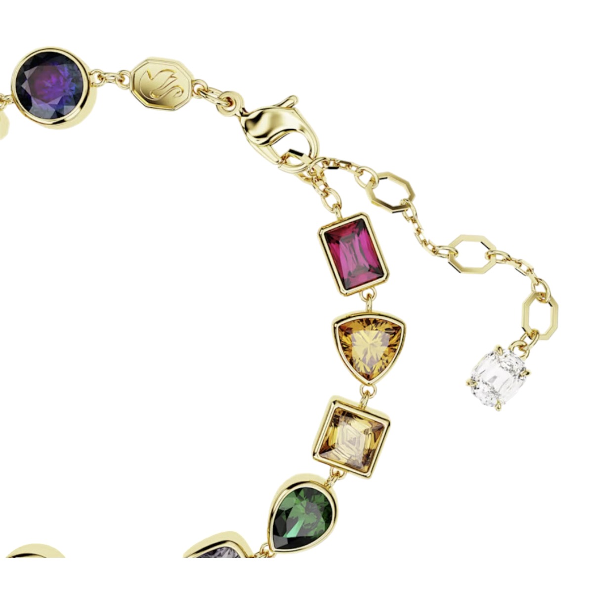 Swarovski Stilla Mixed Cuts Bracelet, Multicolored and Gold Tone Plated
