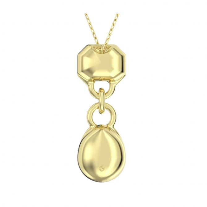Swarovski Dextera Mixed Cuts Pendant, White and Gold Tone
