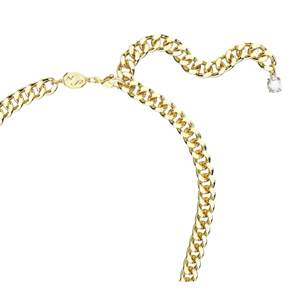 Swarovski Millenia Octagon Cut Pendant, Green and Gold Tone Plated