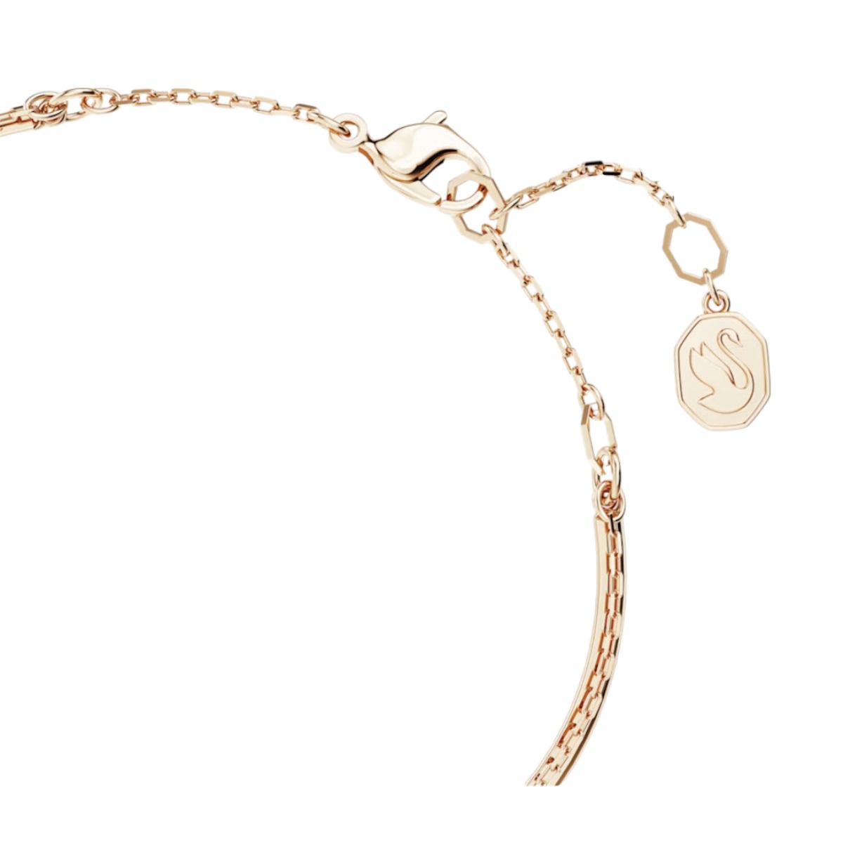 Swarovski Luna Moon Bangle, Multicolored and Rose Gold Tone Plated