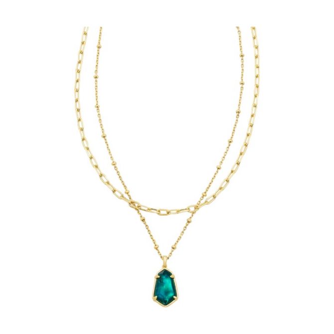 Kendra Scott Emerald Illusion Necklace | lenceriamccartney.com.ar