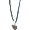 Miracle Icons by Mary Jo Pane London Blue Quartz Necklace, 20"