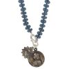 Miracle Icons by Mary Jo Pane London Blue Quartz Necklace, 20"