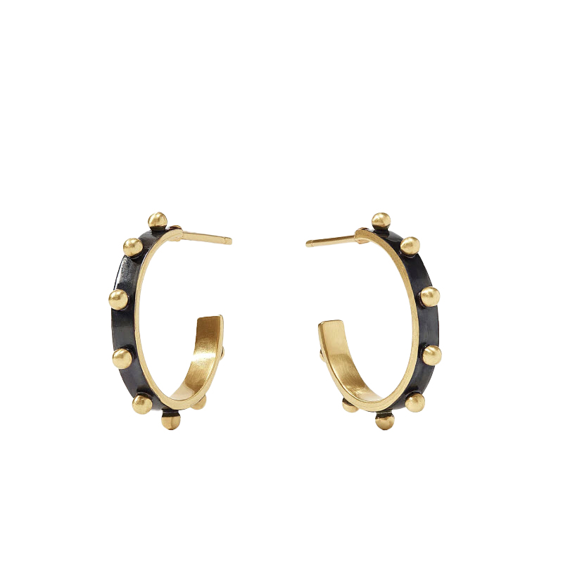 Julie Vos SoHo Mixed Metal Hoop Earrings, Small