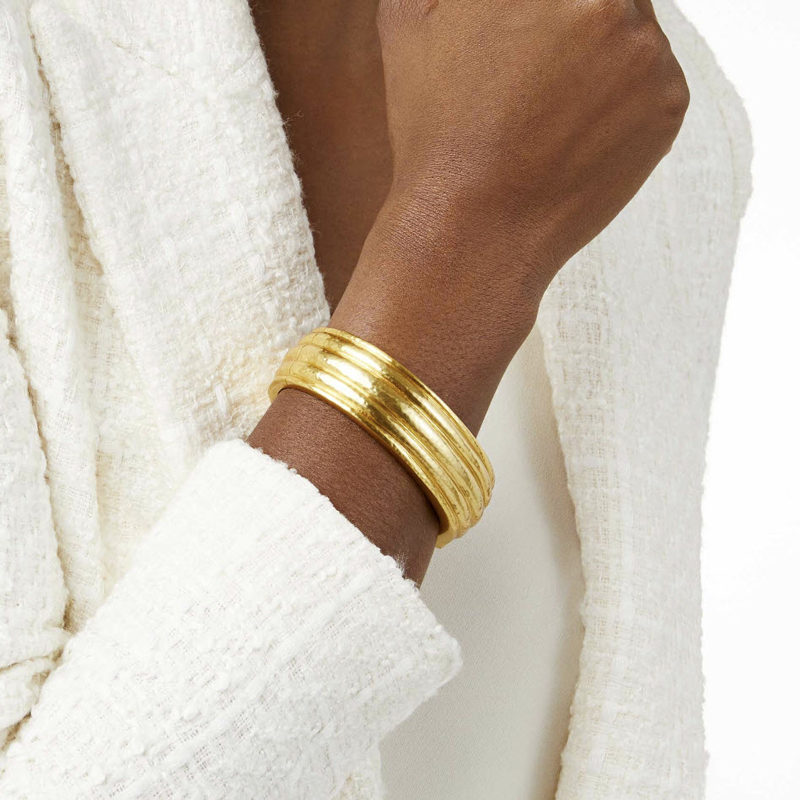 Image showcasing Julie Vos Havana Statement Hinge Bangle | BG279G00 | Borsheims